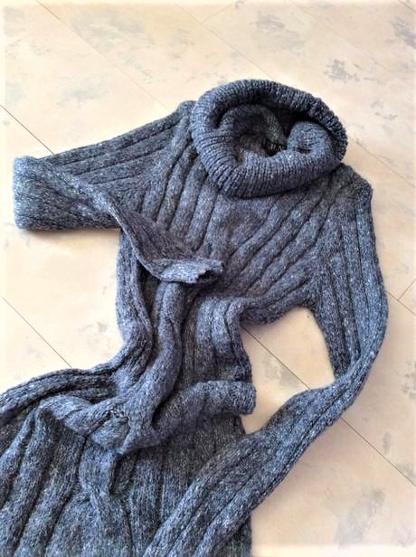 Pletené šaty s/m, m