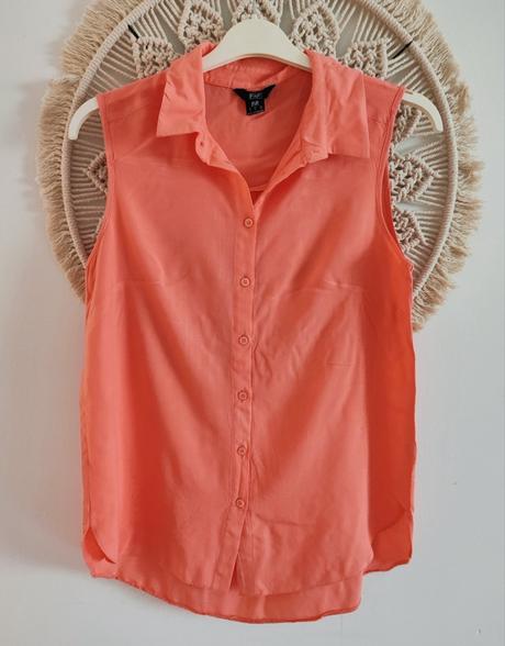 Korálová blúzka bez rukávov, f&f,m
