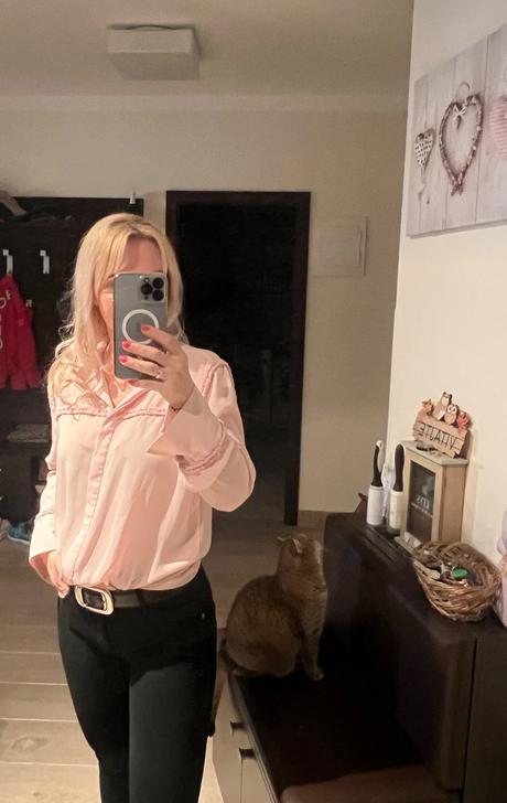 Ruzova bluzička zara, veľkosť s až m, zara,m