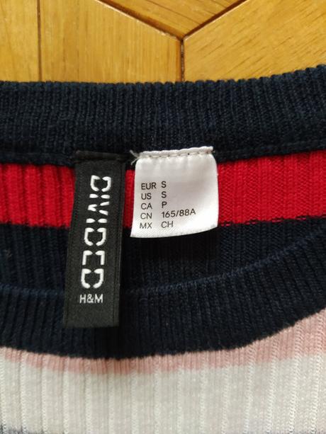 Paskovany pulóver., h&m,s