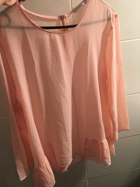 Pudrova šifónová blúzka m/l, terranova,m