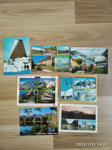 Stare pohladnice - cca 70ks,