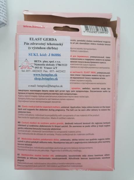 Podporný tehotenský pás veľ. xs, 