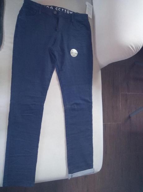 Chlapčenské rifle č. 182 termo, denim,182