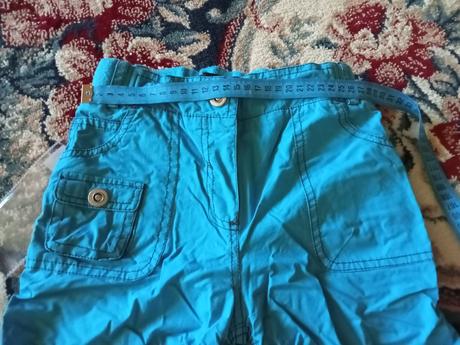 Tyrkysové zateplené nohavice, authority,122