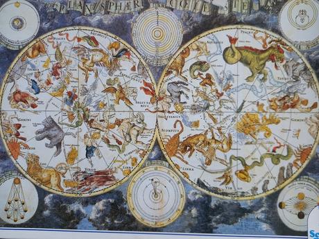 Puzzle-astrologická mapa, 