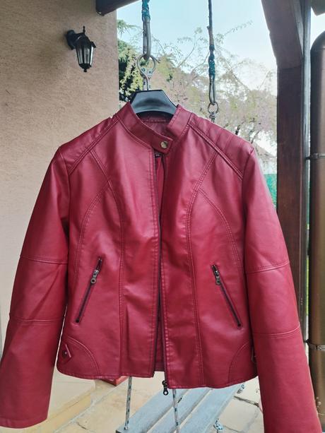 Dámska koženkova bunda, xxl