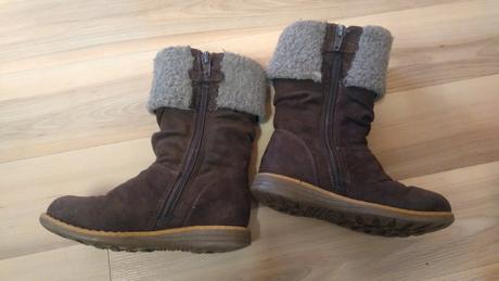 Tmavohnedé čižmičky na donosenie, max.15,5cm, 25