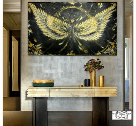 "strážny anjel" 3d maľba,