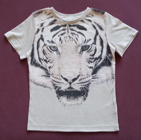 Tričko s motívom tigra, h&m,110