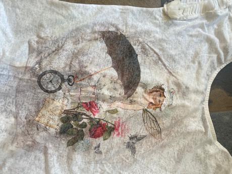 Sukňa s vreckami a mašľou plus tričko vel.38, m