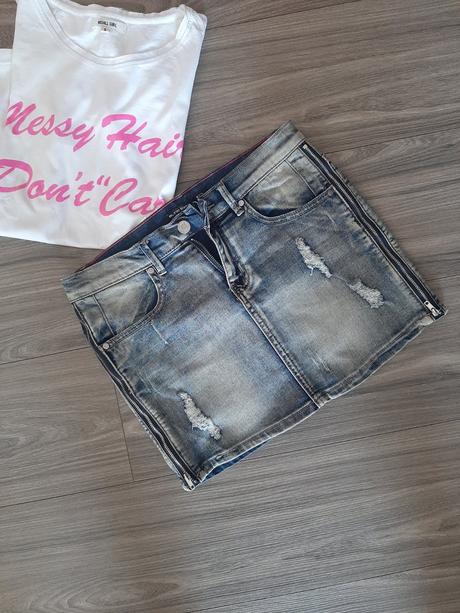 Jeans minisukňa zn.blind date, xs