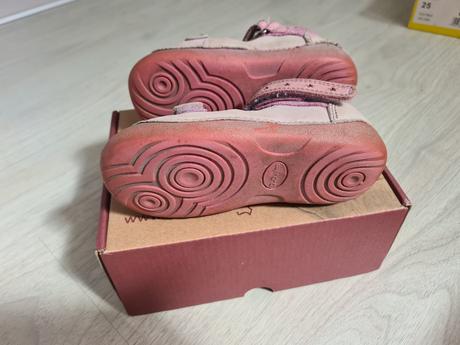 Kožené sandálky d.d.step mauve, veľ. 24, d.d.step,24