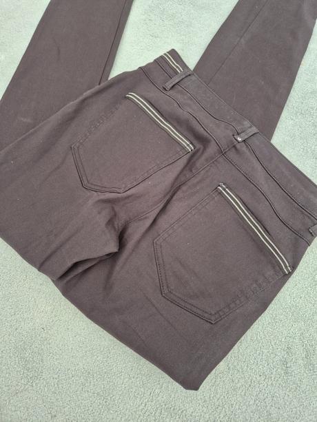 Čokoládovo hnedé nohavice, morgan,38