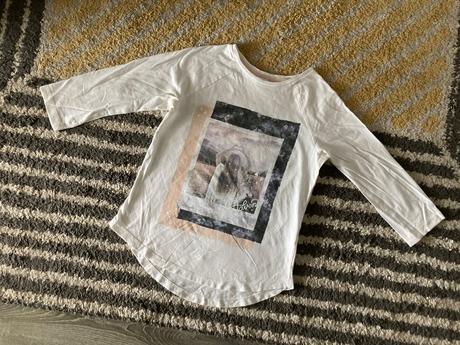 Krémové tričko 146/152, h&m,146