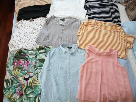 Blúzky +sukne, šaty grátis, f&f,m