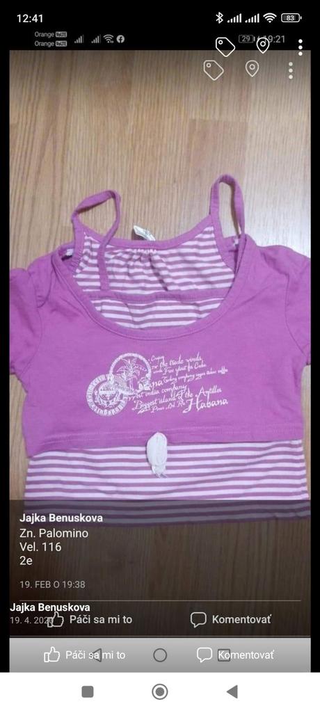 Tričko, palomino,116