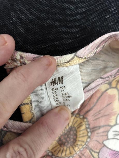 Letné saty, h&m,104