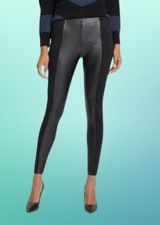 Dámske kožené prechodné legíny, george,xxl