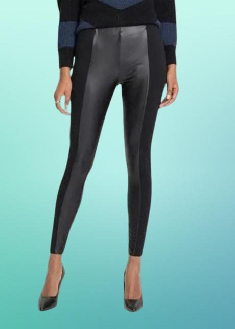 Dámske kožené prechodné legíny, george,xxl