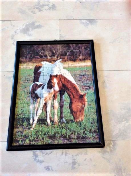 Obrázok kone - puzzle, 