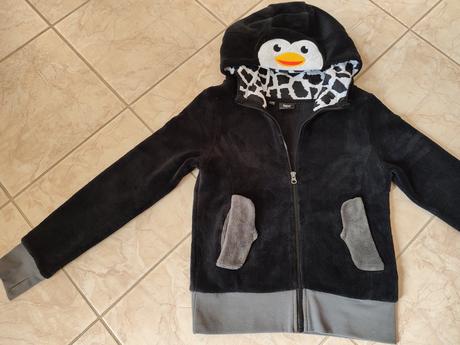 Huňatá mikina "pinguin", bonprix,146