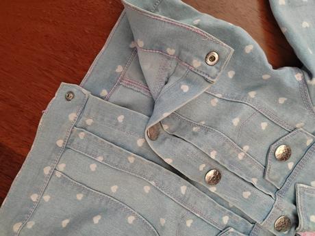 Rifľová bunda so srdiečkami v.98, 98