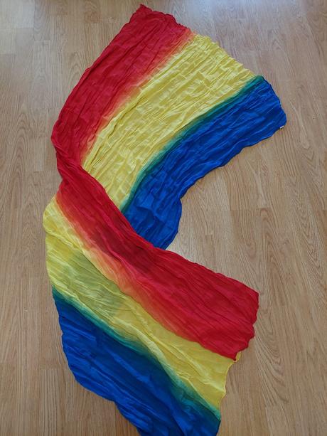 Mnohofarebný prechodný šál - príjemný materiál, 