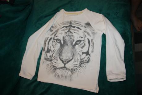 Mikina s tigrom 146/152, c&a,146