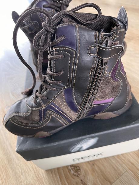 Vysoké kožené topánky., geox,28