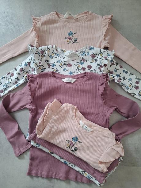 3 pack rebrovaných, h&m,122