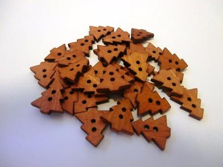 Drevený gombík stromček, 