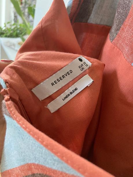 Ľanové šaty s viazaním na chrbáte, reserved,m