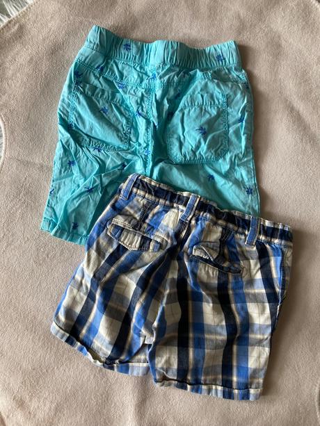 Kraťase kárované a palmy 92, h&m,92
