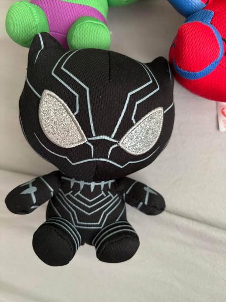 Marvel beanie babies hulk, spiderman a venom, 