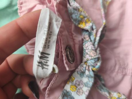H&m krátke dievčenské nohavice 110/116, h&m,116