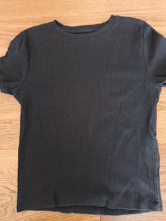 Tričko crop bavlna, h&m,170