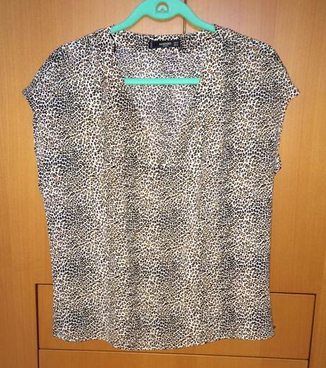 Leopardia blúzka mango, mango,m