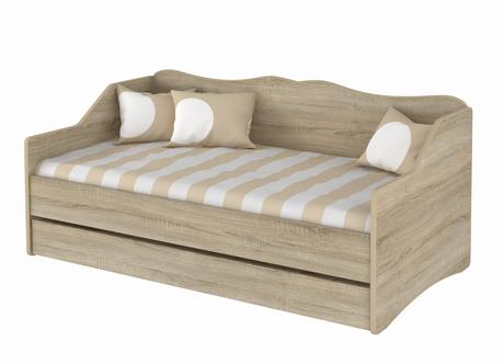 Detská posteľ lulu - dub sonoma , 160x80 cm+ barie, šírka (cm): 80,dĺžka (cm): 160