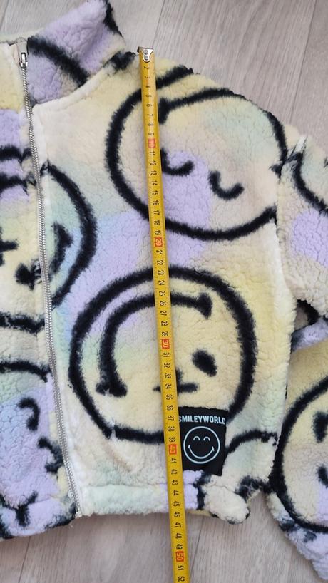 Plyšová mikina smiley world, h&m,146