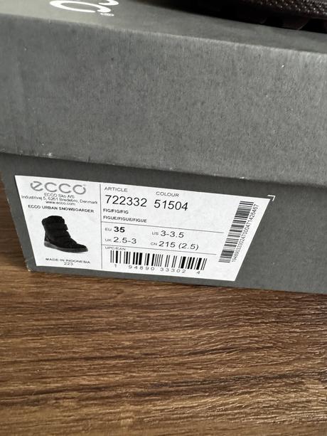 Kvalitné zimné topánky ecco urbansnowboarder goret, ecco,35