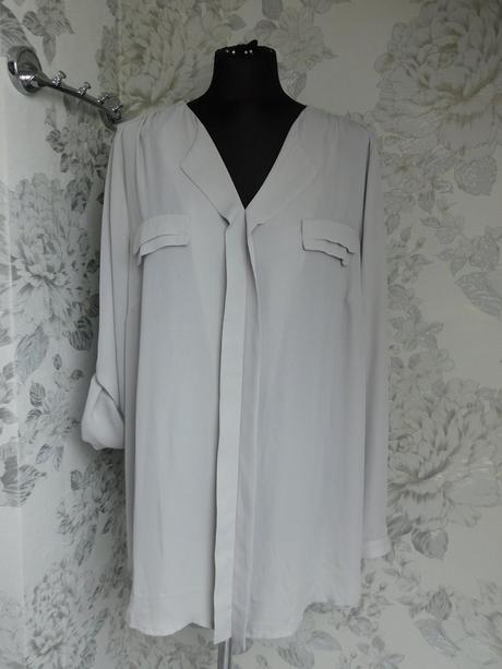 Luxusna bluzka s roll-up rukavom, 48