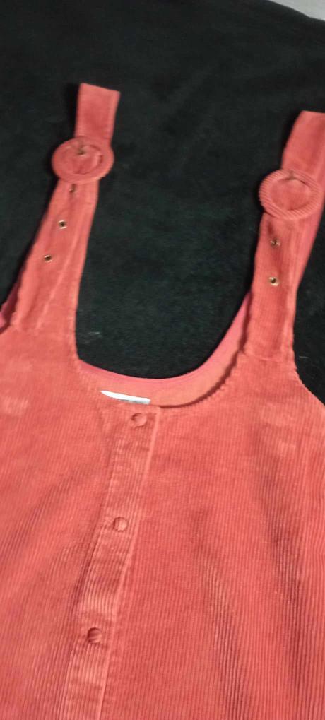 Menčestrové šaty na traky, reserved,158