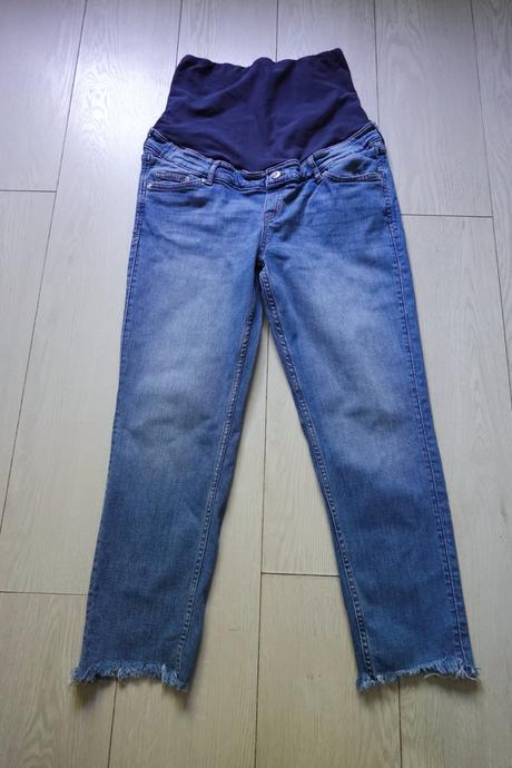 Tehotenské rifle h&m mama girlfriend fit, h&m,m