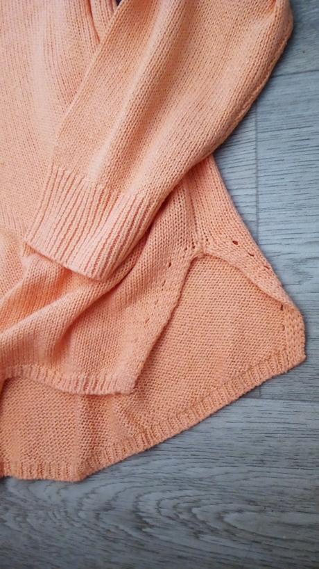 Lindex ležérny broskyňový pulóver s/m, lindex,m