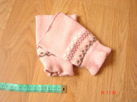 Narukavniky odstrihnute ruzove, m