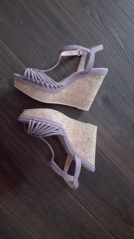 Dámske fialové sandále h&m, h&m,39