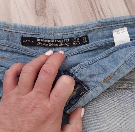 Dámské riflové kratasky zara č.36, zara,36