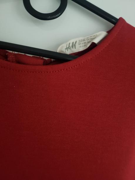 Vianočné/kárované šaty, h&m,122