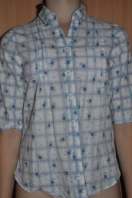 Károvaná kvietkovaná blúzka, cherokee,128